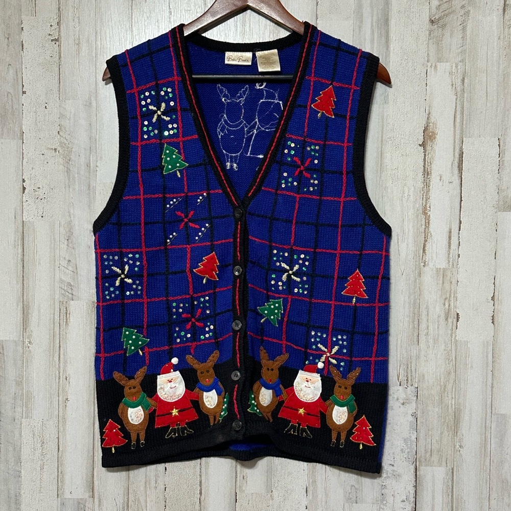 Bobbie Brooks Knit‎ Christmas Vest